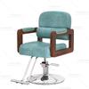 Silla de peluquería con reposabrazos de madera maciza, silla de barbería, silla reclinable elevadora para cortar el pelo, venta al por mayor 3022