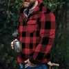 2023 Nueva Estación Independiente Transfronteriza Europea y Americana Otoño/Invierno Sudadera Casual de Franela con Felpa y Bolsillo con Botones