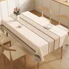 2026 Novo Estilo Toalha de Mesa Impermeável à Prova de Óleo Resistente ao Calor Lavável Mesa de Jantar Mesa de Café Mesa Retangular Toalha de Mesa Tapete de Mesa Luxo Leve Toque de Alta Qualidade