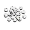 Etiquetas Redondas de Aço Inoxidável 6-30mm, Pingentes Redondos, Acessórios para Joias DIY, Personalizáveis com Gravação, Etiquetas com Logo, Materiais para Etiquetas de Pendurar
