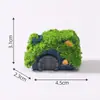 Paisagem em miniatura, conjunto criativo de mesa e cadeira de madeira, cabana de elfo, paisagismo de jardim, ornamentos decorativos DIY, acessórios para pendurar, pequenas figuras