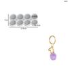Molde de Resina DIY para Colgante de Parche de Airbag Redondo de Ocho Eslabones Molde de Silicona para Encanto de Mochila Redondo de Ocho Eslabones Llavero Resina Pulido