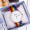 2022 nuevo reloj de correa de arcoíris para hombre y mujer comercio exterior transfronterizo microcomercio relojes de atracción relojes relojes mujer