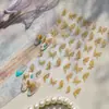 Adesivos Metálicos para Nail Art, Adesivos de Unha Estilo Exquisito Popular, Material de Joia de Lírio Dourado de Alta Qualidade, Acessórios de Unha Usáveis