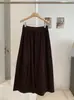 Pantalones de pana de pierna ancha con cordón y cintura alta KEKEZOON, nueva colección de otoño para mujer, pantalones holgados y casuales estilo globo, 9143