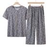 Traje de Camisa de Manga Corta de Verano para Abuela para Mujeres de Mediana Edad y Ancianas, Ropa Casual de Verano para Madres para Señoras Mayores, Ropa Fresca
