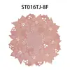 Shengte PVC Bronzeamento Placemat Patenteado Maple Leaf Series Table Mat Doméstico Anti-escaldante Redondo À Prova D'Água Ocidental Placemat Decoração