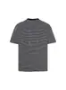 Camiseta a Rayas Estilo Retro Americano con Efecto Desgastado de Manga Corta para Hombres y Mujeres, Versátil Top Holgado 2026 para Parejas y Uso Diario
