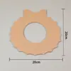 Porta-copos de Mosaico DIY Fundo com Ranhura de Bambu Madeira Embrião Branco Embrião Branco Crianças Materiais de Arte Feitos à Mão Bandeja de Fundo Carnuda Embrião de Madeira
