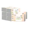 Polvo de papel suave y limpio Rostro 3 capas 24*10 paquetes de toalla cuadrada pequeña pañuelo facial de papel pulpa de madera 100% nativa p