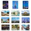 Imanes de vidrio de la ciudad de Guangzhou, monumentos urbanos, paraíso de calles antiguas, decoraciones arquitectónicas, decoración del hogar cultural y creativa, decoraciones de recuerdo