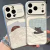 Capa de Celular Gato Cachorro Dormindo Compatível com iPhone 16 Pro Max Apple 17 Capa de Celular Galvanizada Mudança Instantânea Proteção de Casca Macia