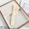 Pente de Ácido Acético de Alta Qualidade Transfronteiriço Simples Dentes Largos Cabo Longo Pente para Cabelo Pente Anti-estático Acessórios de Cabelo Femininos