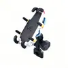 Soporte para Teléfono Móvil de Motocicleta Vehículo Eléctrico Soporte de Navegación para Teléfono Móvil de Ocho Garras Bicicleta Aleación de Aluminio Carga Rápida USB Qc3.0