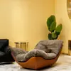 Diseñador Nórdico Creativo Moderno Simple Sala de Estar Sofá de Ocio Sillón Reclinable Persona Perezosa Hogar Dormitorio Silla Sofá de Alta Gama