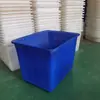 Tina Plástica Rectangular Poco Profunda Engrosada, Tanque de Peces, Cubeta para Peces, Caja de Rotación de Almacenamiento para Acuicultura, Caja de Acrílico