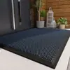Capacho de entrada de villa capacho elástico para porta de entrada de casa tapete antiderrapante para pés tapete para limpar sujeira da entrada tapete resistente a manchas