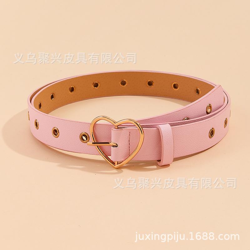 大码001气眼粉色爱心扣图4