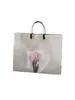Tienda de Ropa Tulip Bolsas de Mano para Empaque de Ropa, Envoltura de Regalos, Bolsas de Compras Personalizadas No Tejidas