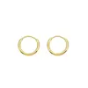 Oferta especial: Pendientes de Aro Lisos Sencillos, Elegantes y Versátiles, Pendientes de Gama Alta al por Mayor