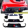 Adecuado para 15-21 Mercedes-Benz W205 C180 200 260 Modificado C63Amg 43 Lip Trasero y Tubo de Escape Brabus