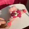 Osito de Fresa Agarrador de Pelo Infantil Otoño e Invierno Peluche Pinza para el Cabello 2022 Nuevo Celebridad de Internet Pinza para el Cabello de Niña Colección de Accesorios para el Cabello