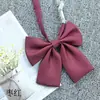 Jk Pajarita de Cuerno Plano Cuello Flor de Cuerno Plano Color Sólido Camisa de Uniforme Japonés Ropa de Marinero Estilo Universitario Pajarita Negra Roja