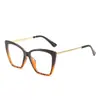 Moda europea y americana Gafas con montura de mariposa gafas para ordenador gafas para miopía gafas planas nuevas gafas anti-luz azul 2036