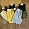 Pantalones Cortos Casuales de Verano Unisex Cómodos Transpirables Deportivos Mezcla de Algodón y Lino Cintura Elástica Estilo Japonés Basados en Pedido Asequibles