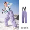 Calças de Esqui Supremas para Crianças, Macacões de Esqui Impermeáveis e Resistentes ao Frio para Homens e Mulheres, Calças de Neve Térmicas Acolchoadas Profissionais para Snowboard e Esqui