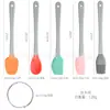 Ferramentas Coloridas para Mini Confeitaria Transfronteiriças Conjunto Colorido de 5 Peças Espátula Raspador de Silicone Crianças Cabo de Madeira Silicone Pequenos Utensílios de Cozinha