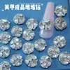 Acessórios Populares para Unhas com Bolas de Diamante Empilhadas, Produtos Acabados, Luxo Acessível, Super Brilho, Cristais para Unhas Multifacetados, Diamantes Empilhados, Acessórios de Unha Usáveis, Diamantes