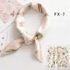 Lenço de Seda Simulada Multifacetado para Primavera e Verão Lenço Quadrado Pequeno Lenço de Aeromoça Profissional Feminino Estilo Coreano Lenço Versátil Decorativo para Cabeça