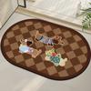 Alfombrillas Absorbentes Personalizadas para Suelo de Baño, Alfombrillas Antideslizantes para Baño, Felpudos de Barro Diatomeas para Puerta de WC, Alfombras de Baño para Lavabo