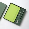 Caja de Regalo con Cuaderno de Espiral para Reuniones de Oficina de Negocios, Bloc de Notas A5 con Logo Personalizable, Recuerdo de Evento