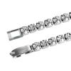 Venta caliente transfronteriza pulsera de acero de titanio con cadena de garra de diamantes de imitación de 4 mm joyería para mujer novia Joker pulsera de diamantes fabricantes en stock