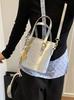 Bolsas de Mão Pequenas Transfronteiriças da Moda para Mulheres 2025 Nova Moda Transversal Casual Estilo Coreano Tote Bolsa Balde
