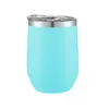 Amazon Transfronterizo Taza para Cáscara de Huevo de Acero Inoxidable 304 Taza Térmica de 12 oz Taza con Forma de U de Vientre Grande Copa de Vino Tinto