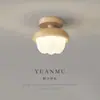 Luz de Pasillo Piña Crema Viento Tronco Entrada Luz de Techo Moderna Simple Protección Ocular Pasillo Vestidor Luz de Espectro Completo
