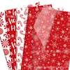 Papel Perolado Natalino WX-Vermelho 17g Papel de Embalagem à Prova de Umidade para Presentes Doces Pirulito Decoração Papel de Cópia