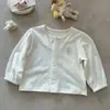 2026 Novo Estilo de Verão Roupas com Proteção Solar para Meninas, Jaqueta Cardigan Leve e Respirável para Bebês Meninas, Peça de Roupa Externa Curta para Bebês e Crianças Pequenas