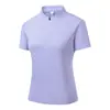 2025 Nueva Camiseta de Secado Rápido para Exteriores para Hombres y Mujeres Verano Parejas Manga Corta Anti-ultravioleta Elástica Transpirable Fitness Color Sólido