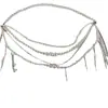 Cadena de Cintura Apilada de Borla de Perlas Multicapa Súper Hada y Dulce, Elegante de Gama Alta de Nicho de Moda y Exquisita con Accesorios para la Cintura