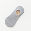 Nuevos calcetines casuales de color liso para hombre, imitación de doble puntada recta, calcetines tipo barco, calcetines de algodón transpirables, calcetines para hombre, venta directa de fábrica