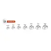 Arete de Aleación de Titanio F-136 Montura de Cuatro Garras Titanio G23 Accesorios para Piercing Labial DIY con Incrustación de Diamante Rosca Interna 0.9 Montura de Garras