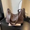 Novo estilo de comércio exterior, bolsa tote grande simples e casual para mulheres, moderna e espaçosa, perfeita para o dia a dia, bolsa de ombro ou transversal versátil