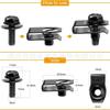 Cubierta protectora para coche, tornillo de hierro para carrocería, parachoques, guardabarros, revestimiento, soporte de clip en U de metal de empuje y tracción