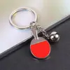 Llavero Colgante de Tenis de Mesa Metal Fútbol Baloncesto Anillo de Llave Publicidad Deportes Pequeño Regalo Souvenir LOGOTIPO Grabado