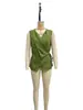 En stock verano 2026 nuevo transfronterizo Amazon primavera-verano ropa de mujer europea y americana color liso sin mangas corbata casual camisa