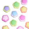 Cuentas Florales de Colores Caramelo Contrastantes por Ambos Lados con Agujeros Rectos, Cuentas Sueltas para Cadenas de Teléfono, Llaveros, Cadenas de Bolsos y Accesorios de Joyería DIY